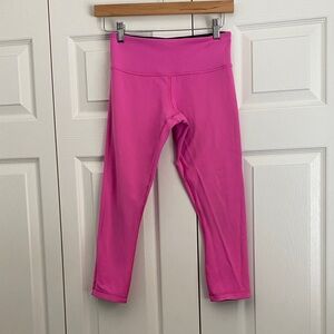 REVERSIBLE lululemon capris 
Pink/purple
